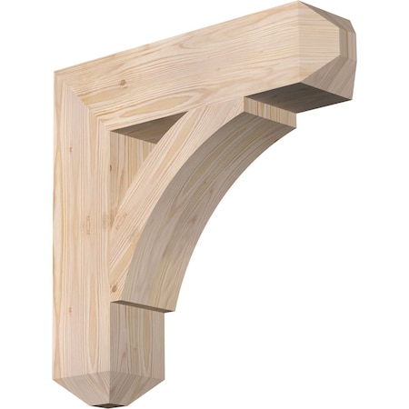 Ekena Millwork Thorton Craftsman Smooth Bracket, Douglas Fir, 5 1/2"W x 24"D x 24"H BKT06X24X24THR04SDF